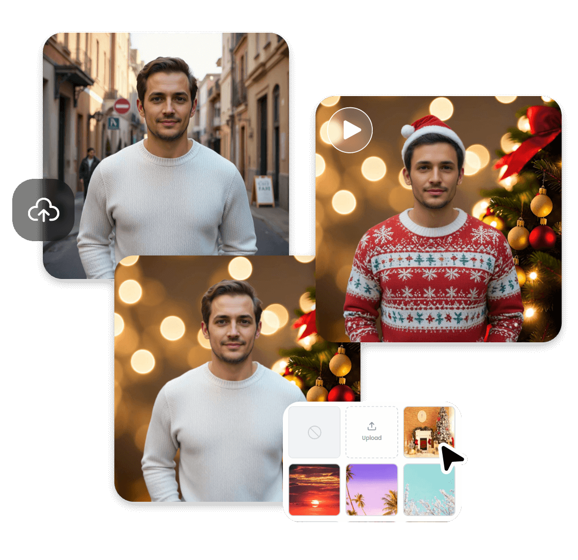 Remove and change image backgrounds before transforming yourself into other characters