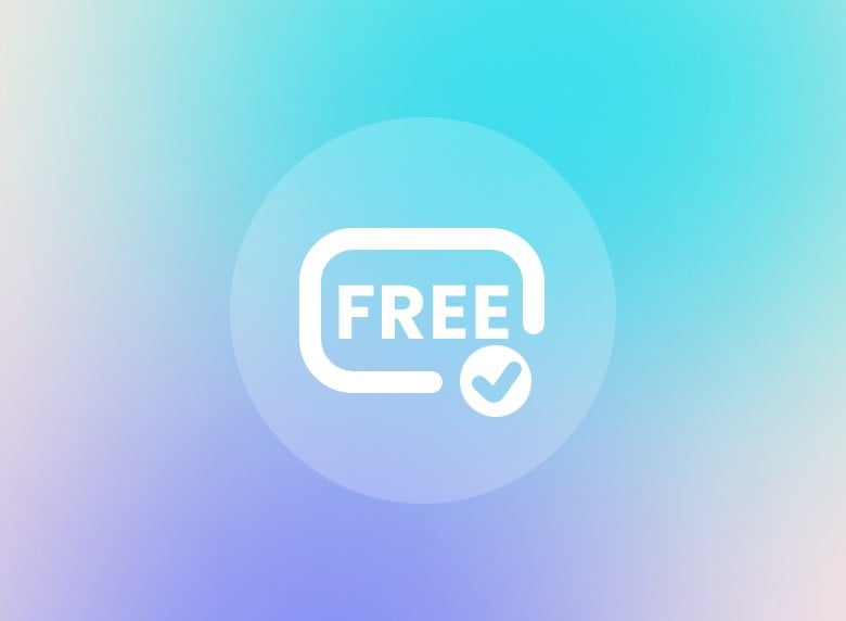 Gradient blue free icon
